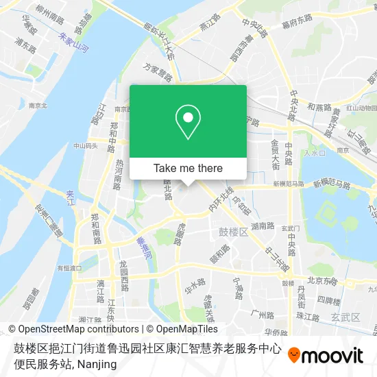 鼓楼区挹江门街道鲁迅园社区康汇智慧养老服务中心便民服务站 map