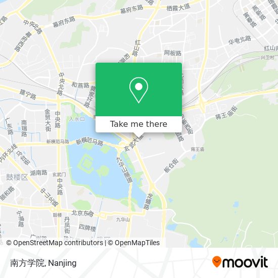 南方学院 map