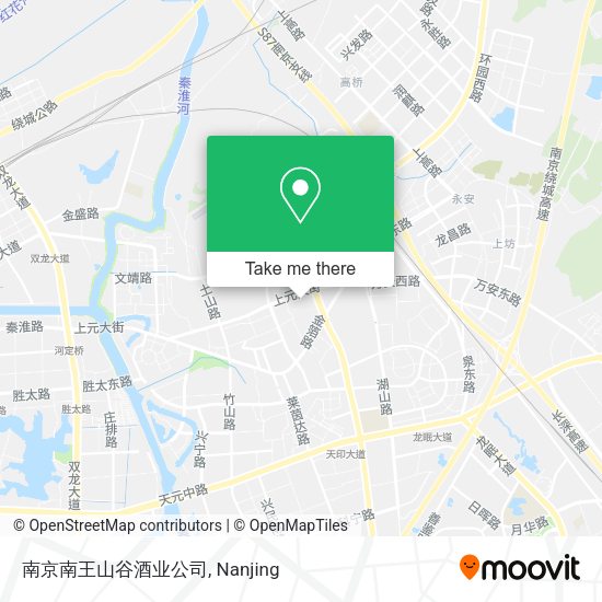 南京南王山谷酒业公司 map