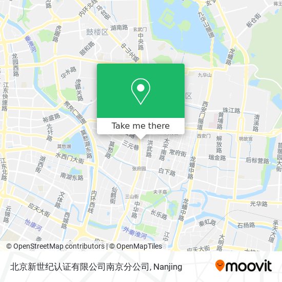北京新世纪认证有限公司南京分公司 map