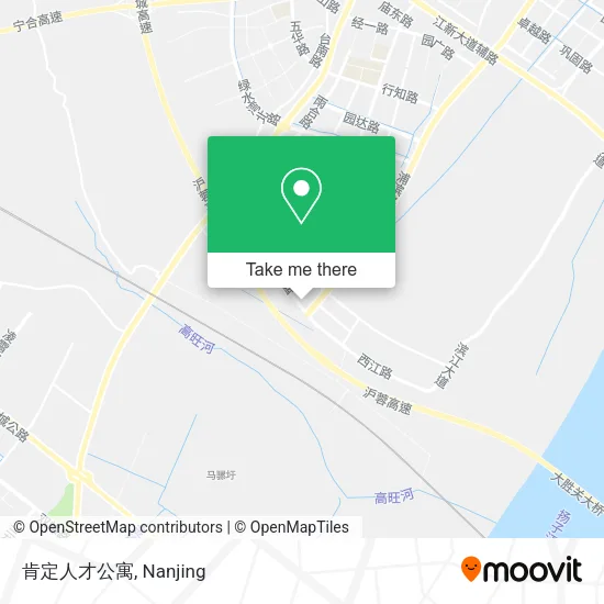 肯定人才公寓 map