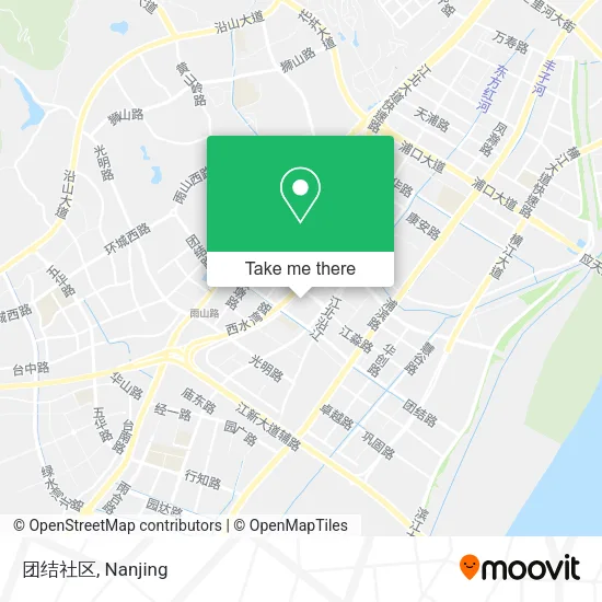 团结社区 map