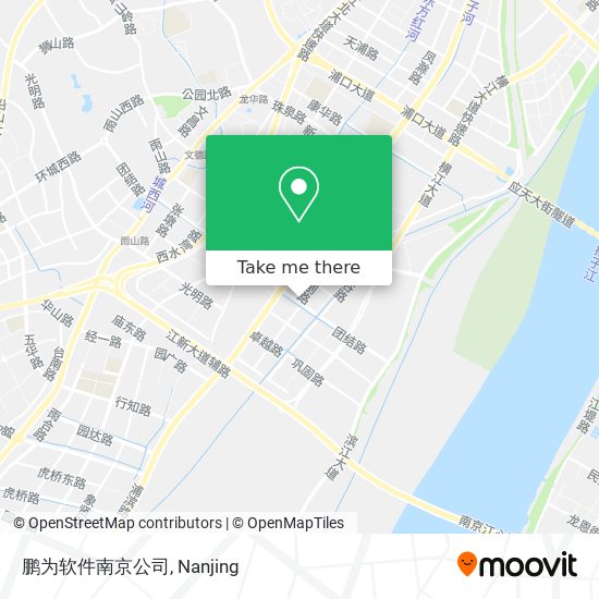 鹏为软件南京公司 map