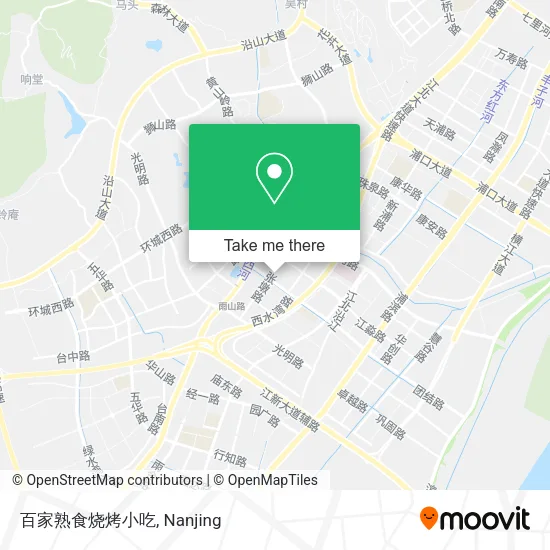 百家熟食烧烤小吃 map