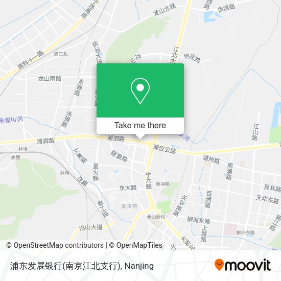 浦东发展银行(南京江北支行) map