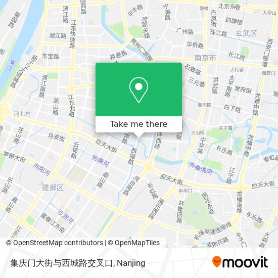 集庆门大街与西城路交叉口 map