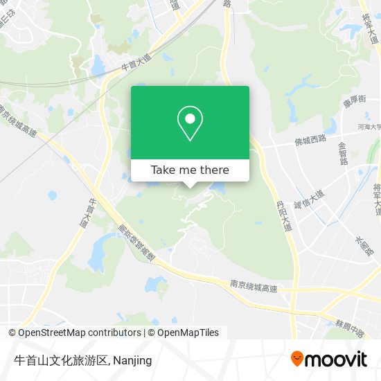 牛首山文化旅游区 map