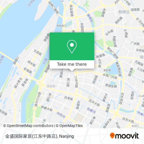 金盛国际家居(江东中路店) map