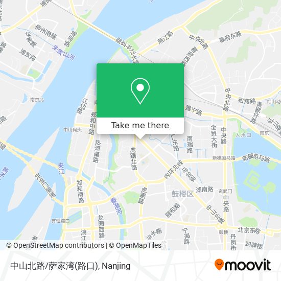 中山北路/萨家湾(路口) map
