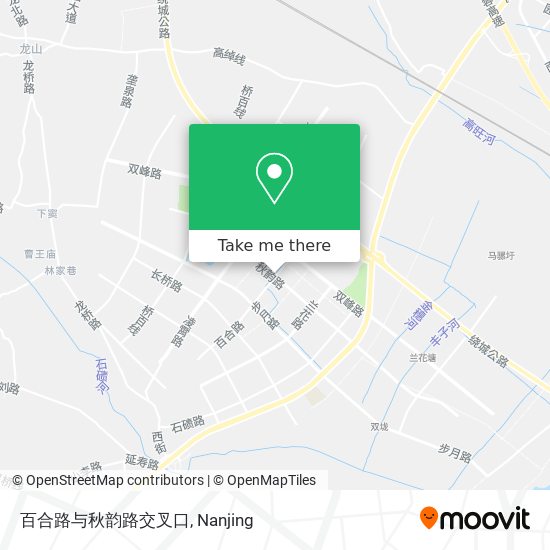 百合路与秋韵路交叉口 map