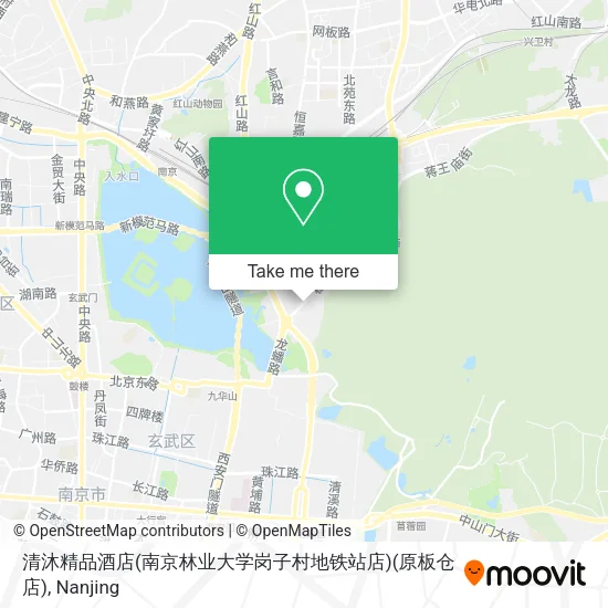 清沐精品酒店(南京林业大学岗子村地铁站店)(原板仓店) map