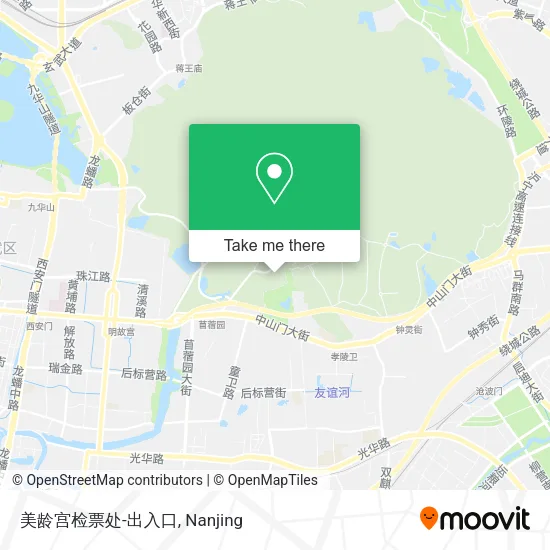美龄宫检票处-出入口 map