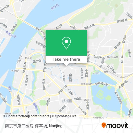 南京市第二医院-停车场 map