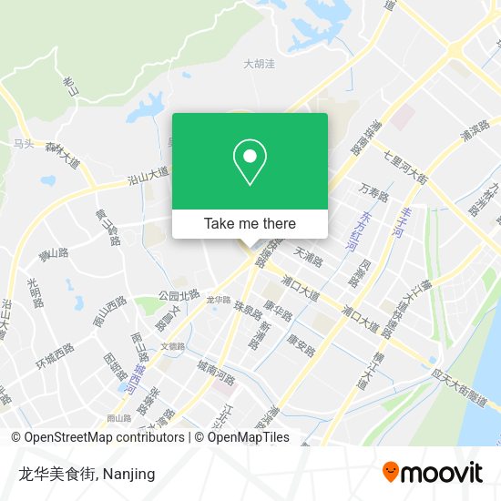 龙华美食街 map