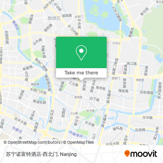 苏宁诺富特酒店-西北门 map