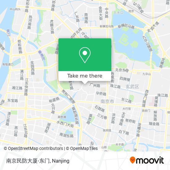 南京民防大厦-东门 map