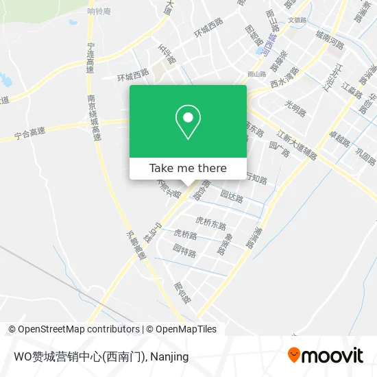 WO赞城营销中心(西南门) map