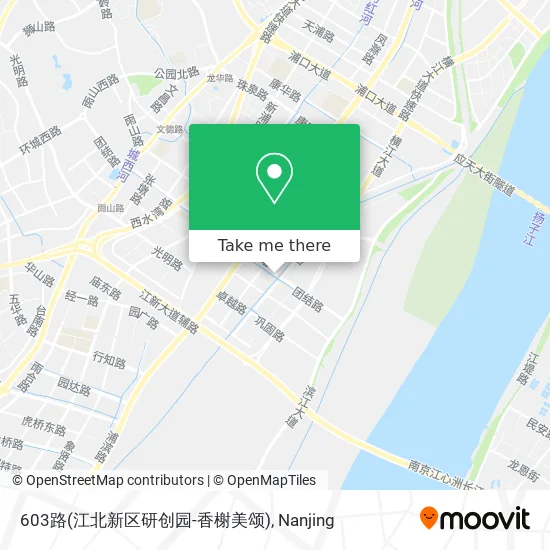 603路(江北新区研创园-香榭美颂) map
