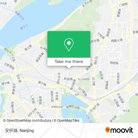 安怀路 map