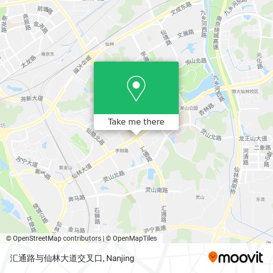 汇通路与仙林大道交叉口 map