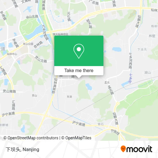 下坝头 map