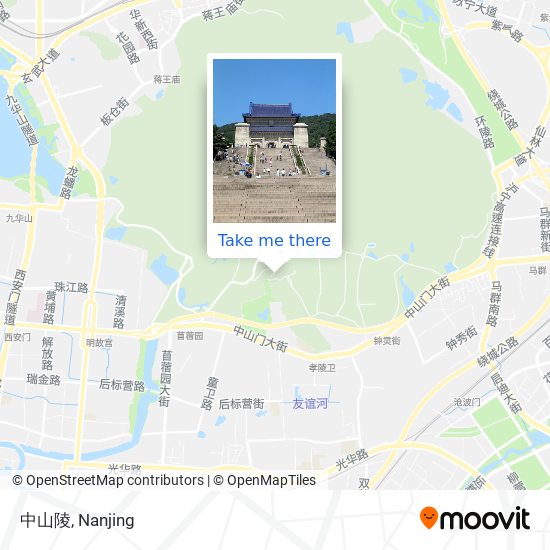 中山陵 map