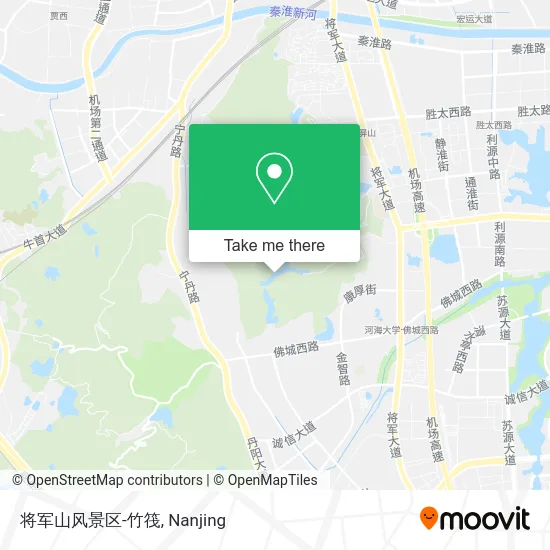 将军山风景区-竹筏 map