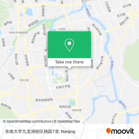 东南大学九龙湖校区桃园7舍 map