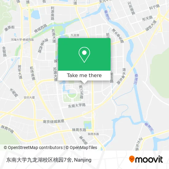 东南大学九龙湖校区桃园7舍 map