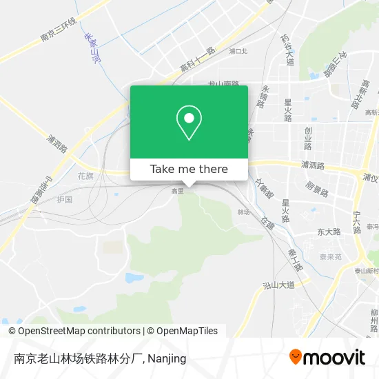 南京老山林场铁路林分厂 map
