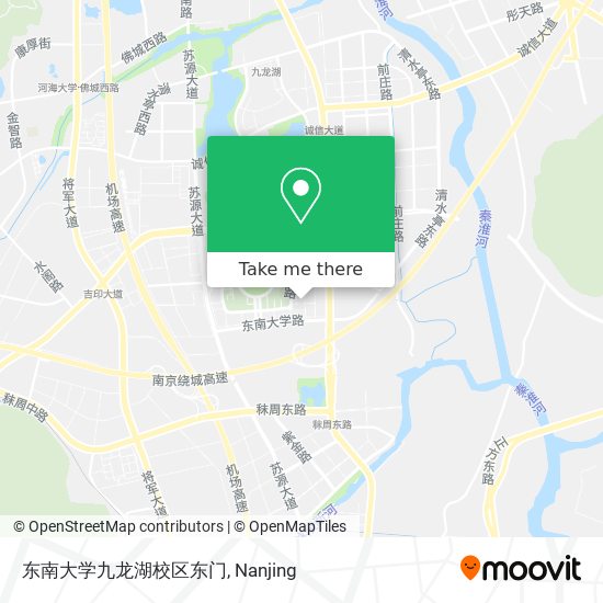 东南大学九龙湖校区东门 map