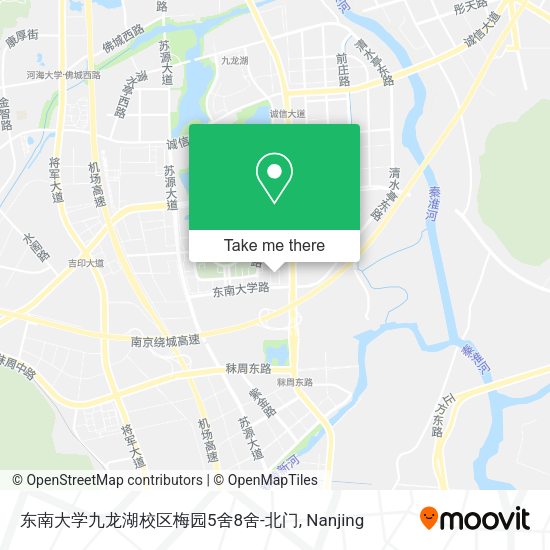 东南大学九龙湖校区梅园5舍8舍-北门 map