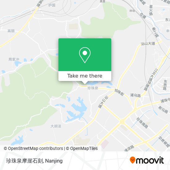 珍珠泉摩崖石刻 map