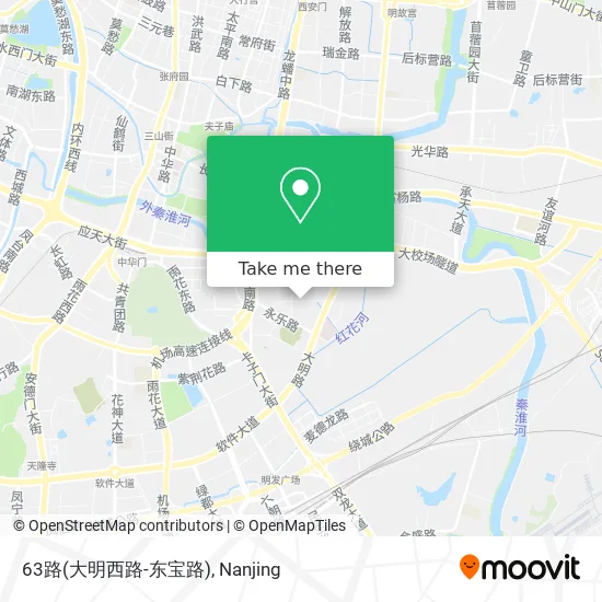 63路(大明西路-东宝路) map