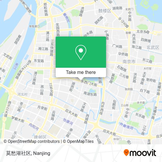 莫愁湖社区 map