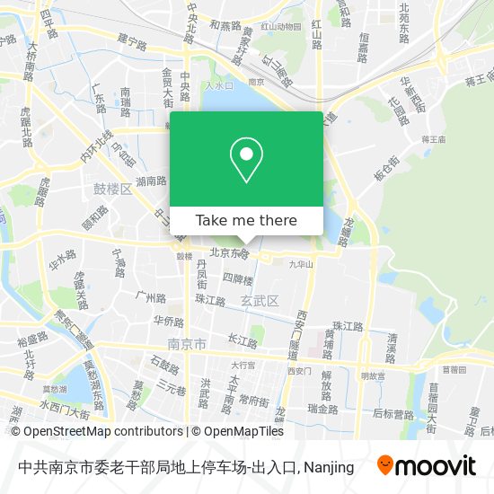 中共南京市委老干部局地上停车场-出入口 map