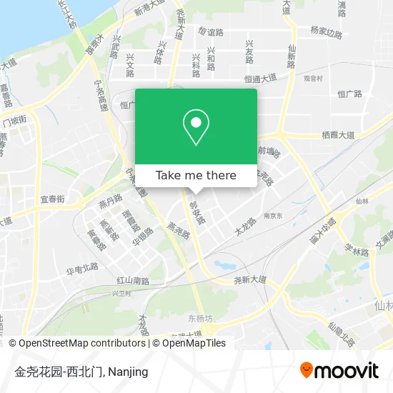 金尧花园-西北门 map