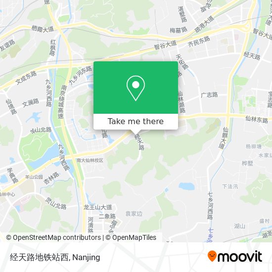 经天路地铁站西 map