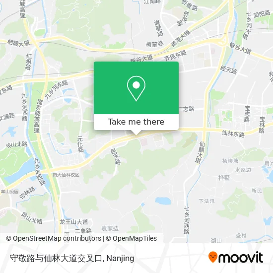 守敬路与仙林大道交叉口 map