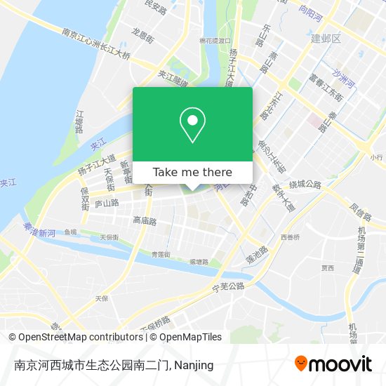 南京河西城市生态公园南二门 map