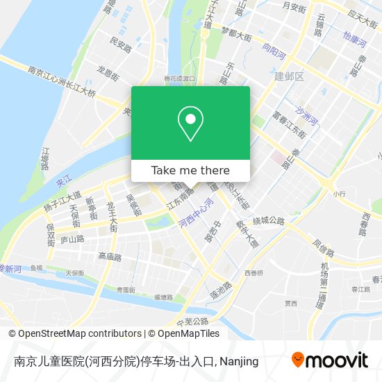 南京儿童医院(河西分院)停车场-出入口 map