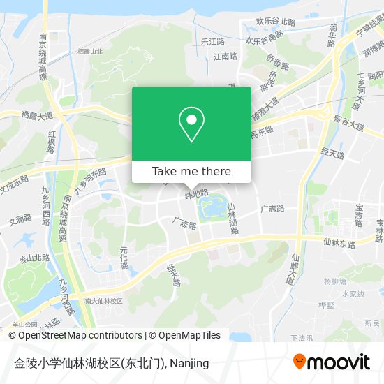 金陵小学仙林湖校区(东北门) map