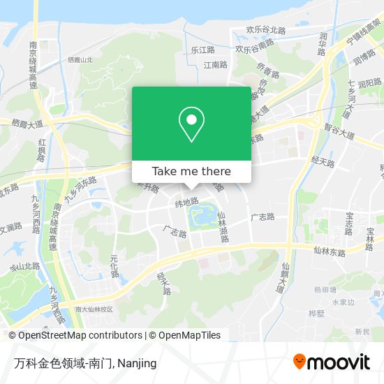 万科金色领域-南门 map