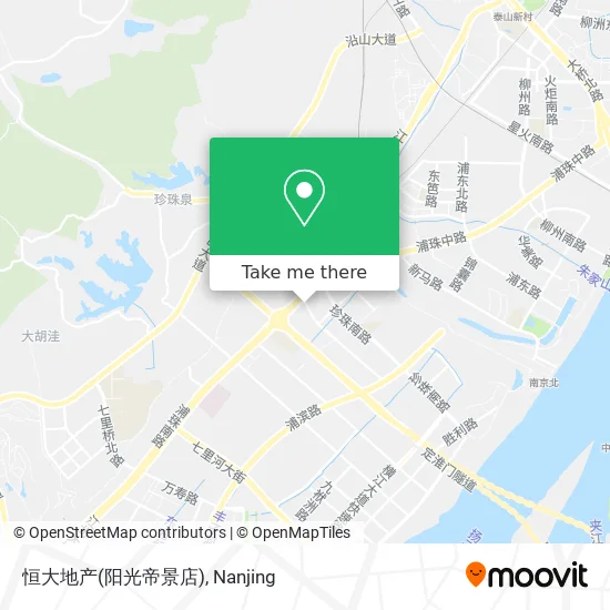 恒大地产(阳光帝景店) map