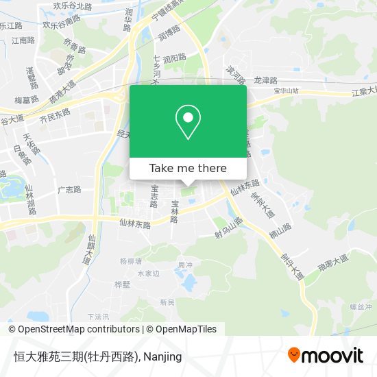 恒大雅苑三期(牡丹西路) map