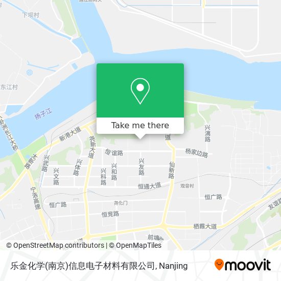 乐金化学(南京)信息电子材料有限公司 map