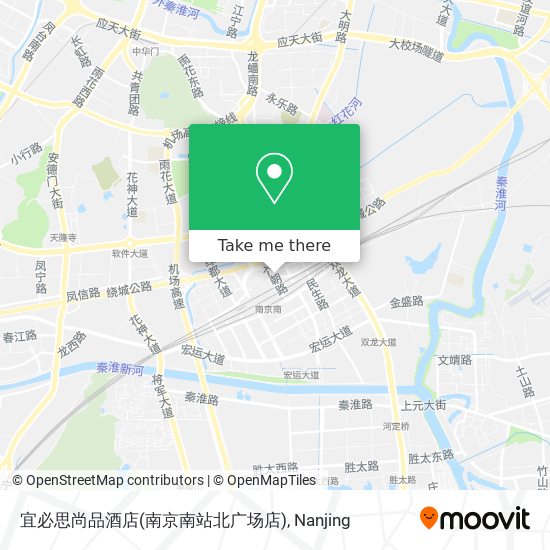 宜必思尚品酒店(南京南站北广场店) map