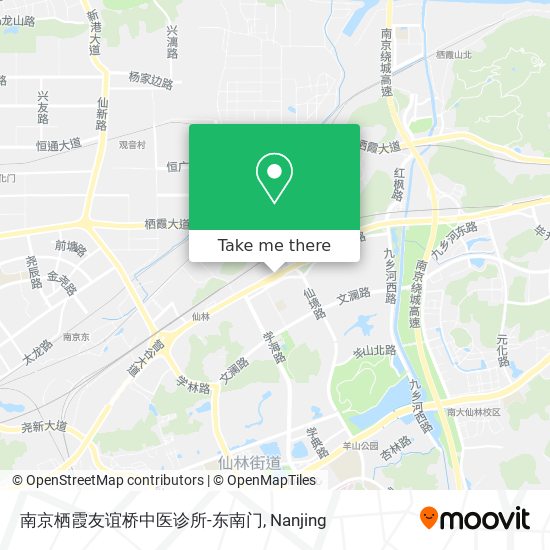 南京栖霞友谊桥中医诊所-东南门 map