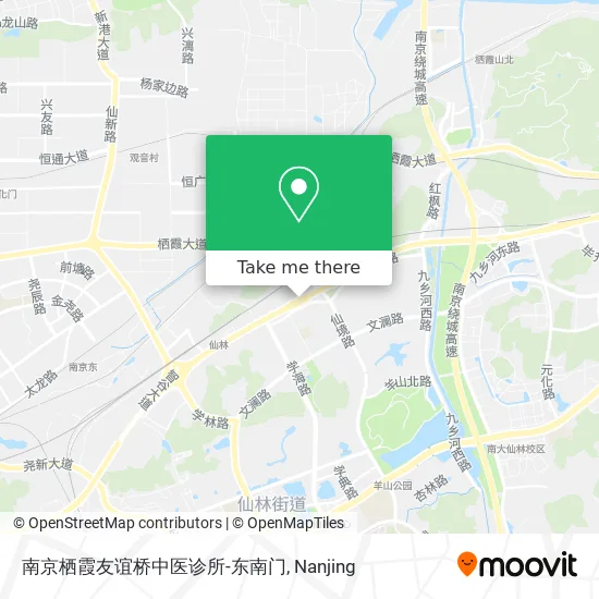 南京栖霞友谊桥中医诊所-东南门 map