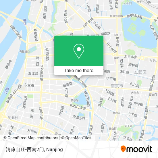 清凉山庄-西南2门 map